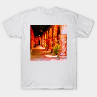 Mission San Juan Capistrano California Abstract T-Shirt